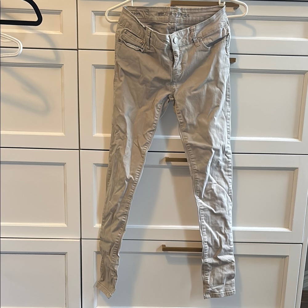 Bluenotes Women's Khaki Curvy Skinny Jeans